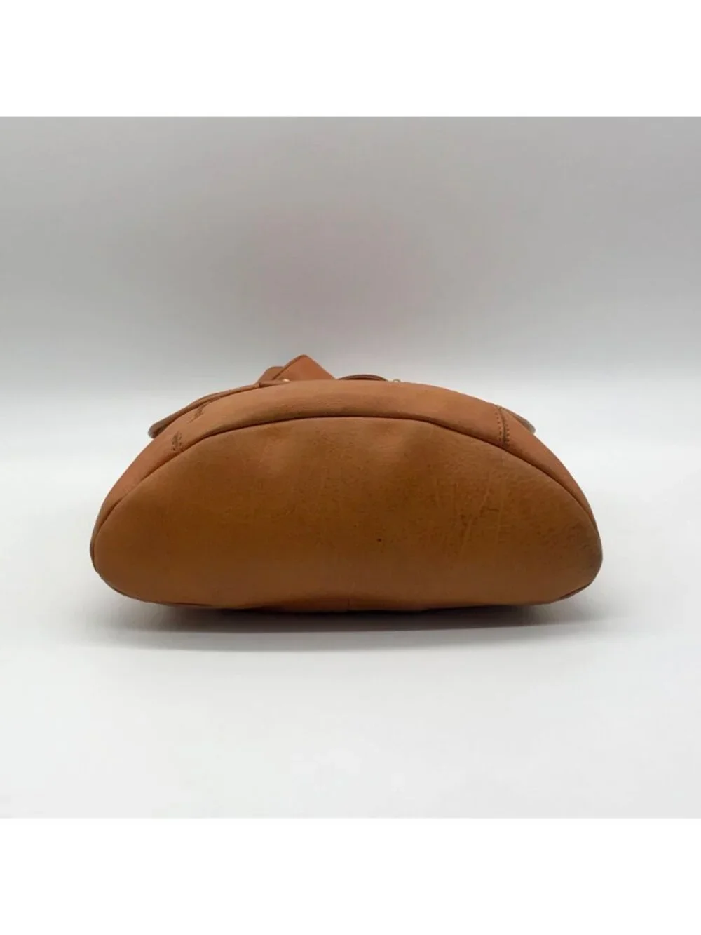 Hobo Vintage-Style Tan Pebbled Leather Convertible Hobo Bag